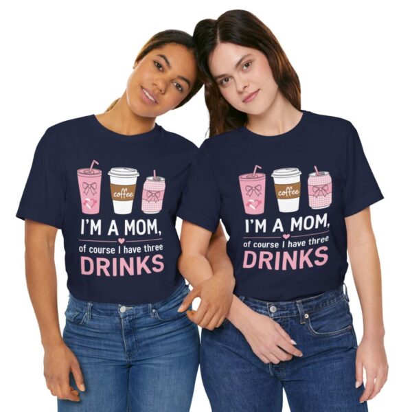 Mom's Coffee Drinks Unisex Jersey Tee - Image 6