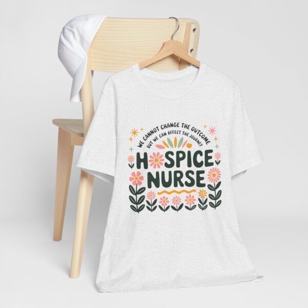 Hospice Nurse Floral Tee - Inspirational Unisex Jersey T-Shirt for Nurses - Image 8