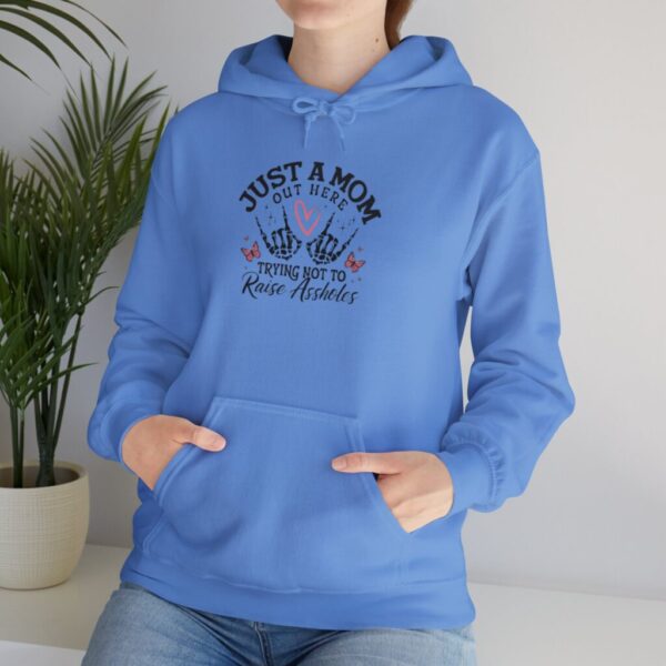 Just a Mom Hooded Sweatshirt - Cozy Pullover for Moms - Image 5