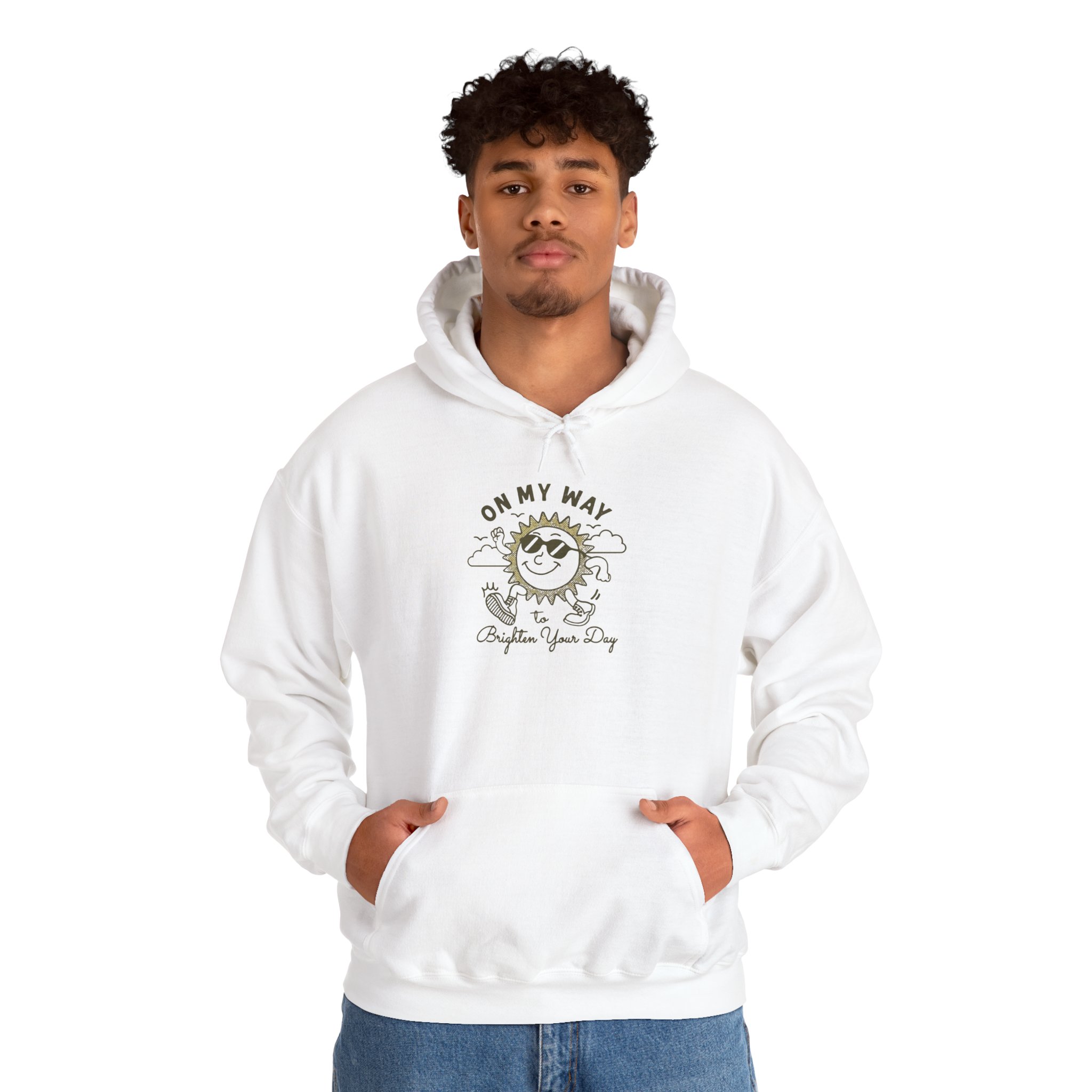 On My Way Unisex Hooded Sweatshirt - Cozy and Motivational Apparel