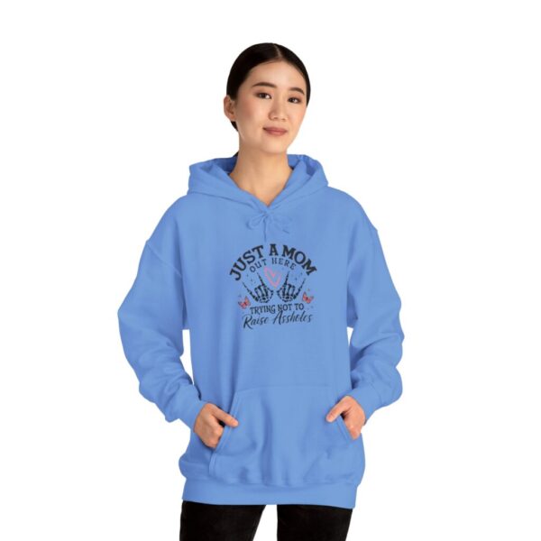 Just a Mom Hooded Sweatshirt - Cozy Pullover for Moms - Image 6