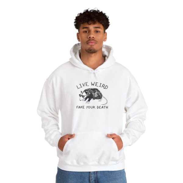 Live Weird Fake Your Death Hoodie - Unisex Heavy Blend Sweatshirt