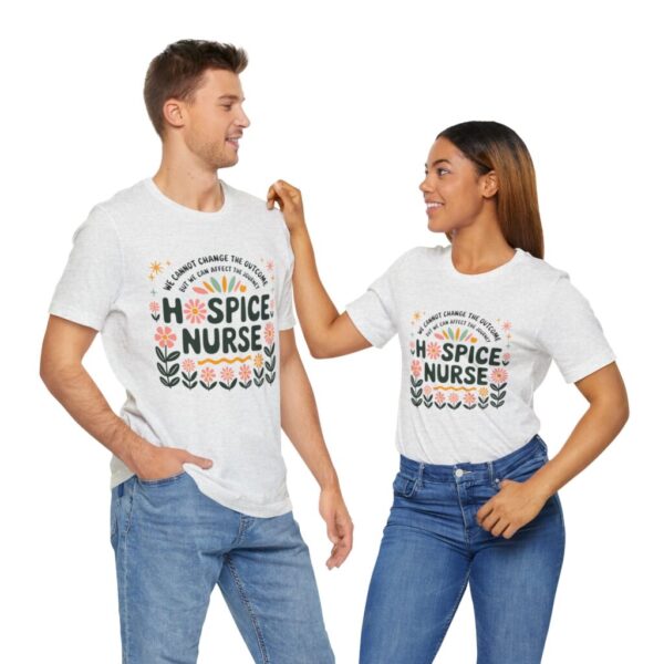 Hospice Nurse Floral Tee - Inspirational Unisex Jersey T-Shirt for Nurses - Image 9