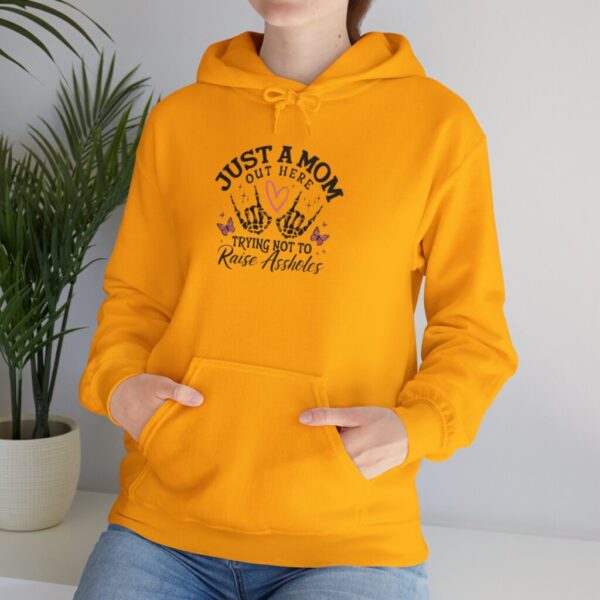 Just a Mom Hooded Sweatshirt - Cozy Pullover for Moms - Image 3