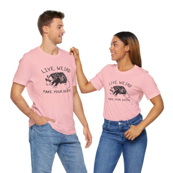 Live Weird Opossum Tee - Unisex Jersey Short Sleeve Shirt