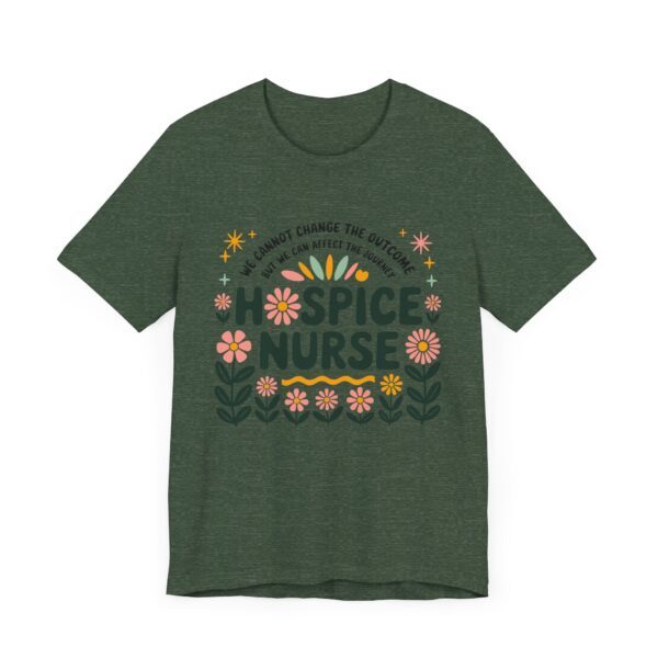 Hospice Nurse Floral Tee - Inspirational Unisex Jersey T-Shirt for Nurses - Image 12